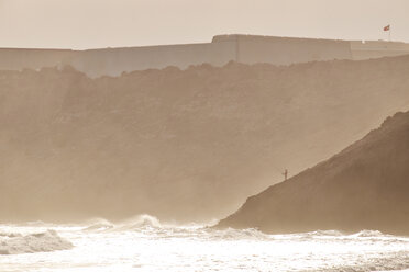 Portugal, Algarve, Sagres, coastline at Mareta Beach - MRF001553