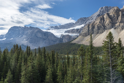 Kanada, Britisch-Kolumbien, Banff National Park, Blick vom Icefields Parkway, lizenzfreies Stockfoto