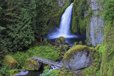 USA, Oregon, Multnomah County, Columbia River Gorge, Wahclella Falls - FOF007874