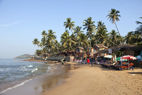Indien, Goa, Anjuna, Blick auf Anjuna Beach - PCF000107