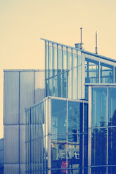 Germany, Minden, modern glass facade - HOHF001314
