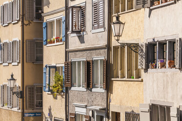 Switzerland, Zurich, Old town, Fortunagasse, old buildings - WDF003009