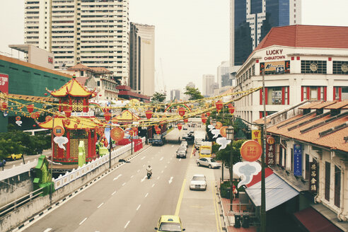 Singapur, China-Stadt, belebte Straße - SBDF002759