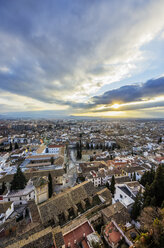 Spain, Andalusia, Granada, Cityscape, View from district Realejo-San Matias - THAF001342