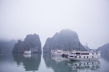 Vietnam, Ausflugsboote in der Halong-Bucht - MAD000146