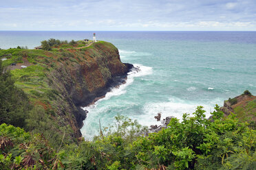 USA, Hawaii, Kilauea, Leuchtturm am Kilauea Point National Wildlife Refuge - BRF001128