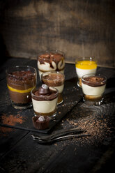 Glasses with different sorts of desserts - MAEF010170