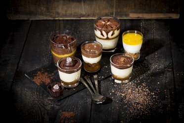 Glasses with different sorts of desserts - MAEF010171