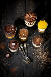 Glasses with different sorts of desserts - MAEF010172