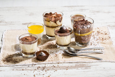 Glasses with different sorts of desserts - MAEF010176
