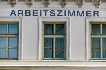 Austria, Linz, facade of death house of Adalbert Stifter - EJWF000751