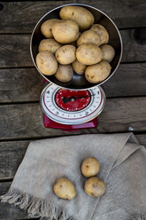 Kilogramm Kartoffeln auf einer Küchenwaage - SARF001626