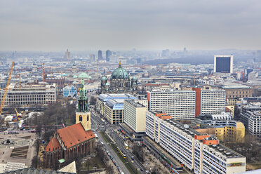 Germany, Berlin, city view with Berliner Dom and St. Mary's Church - VTF000406