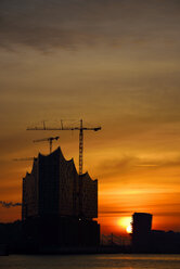 Germany, Hamburg, Elbphilharmonie at dawn - BRF001163