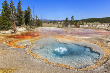 USA, Wyoming, Yellowstone-Nationalpark, Feuerlochquelle - FOF007961