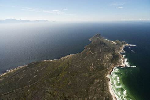 Südafrika, Kaphalbinsel, Luftaufnahme der False Bay und Cape Point - CLPF000077
