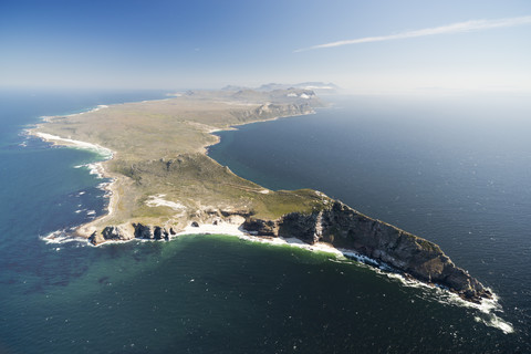 Südafrika, Kaphalbinsel, Luftbild vom Kap der Guten Hoffnung, lizenzfreies Stockfoto