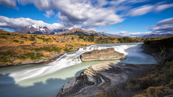 Chile, Torres del Paine National Park, Wasserfall La Cascada - STSF000756