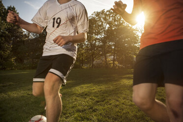 Two soccer players on soccer pitch - GCF000059