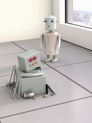 Two robots, 3D Rendering - UWF000436
