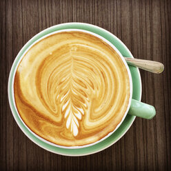 Flat White Kaffee mit Latte Art - GWF003944