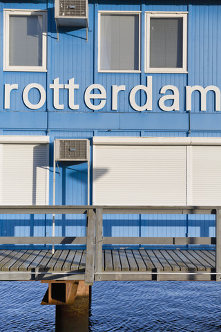 Niederlande, Rotterdam, Container-Bürogebäude, lizenzfreies Stockfoto