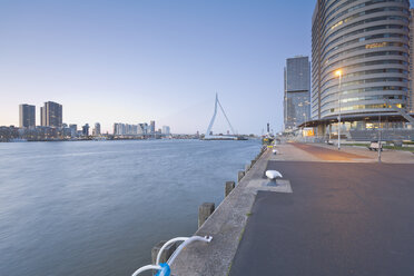 Netherlands, County of Holland, Rotterdam, World Port Center by Norman Foster in front on Wilhelminapier - MSF004516