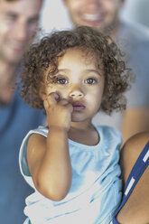 Portrait of little girl with curly hair - ZEF004423