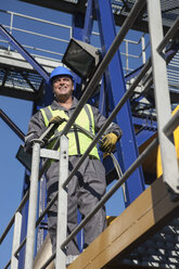 Man standing onboard a ship - ZEF005439