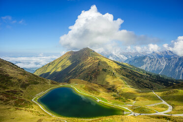 Deutschland, Bayern, Allgäuer Alpen, Stausee am Fellhorn - WGF000642