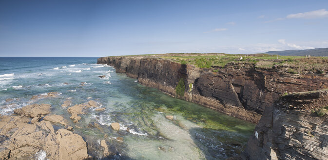 Spanien, Galicien, Ribadeo, Playa de Las Catedrales - RAEF000174