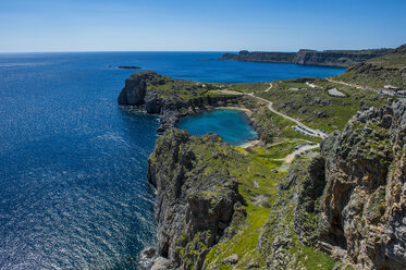 Greece, Rhodes, Lindos, St. Paul Beach - RUNF000040