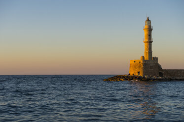 Greece, Crete, Sunset over the Chania Lighthouse - RUNF000055