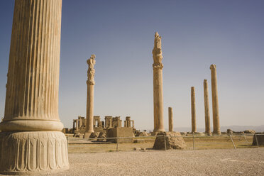 Iran, Persepolis, Säulen des Apadana-Palastes - FL001013