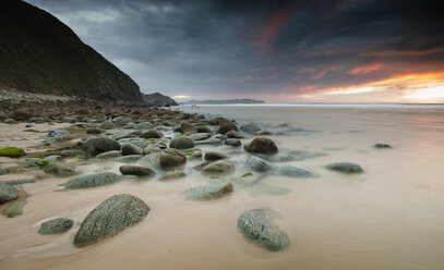 Spanien, Galicien, Strand Campelo - RAEF000183