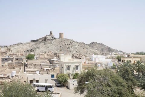 Oman, Tanuf, Siedlung Al-Mudayrib, lizenzfreies Stockfoto