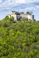 Germany, Baden-Wuerttemberg, view to ruin of Hohenneuffen Castle - STSF000785