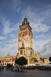 Polen, Krakau, Altstadt, Hauptmarktplatz, Rathausturm - ABOF000013