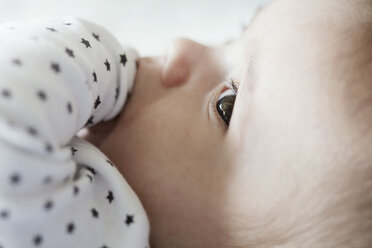 Close-up of baby with finger in mouth - STKF001251