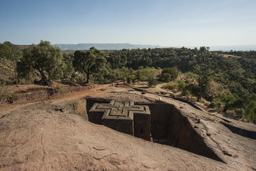 Äthiopien, Lalibela, Kirche Bet Giyorgis - PAF001397