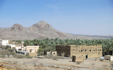 Arabien, Oman, Al Hamra, Lehmhaus - HLF000900