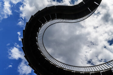 Germany, Munich, upward view of DNA Staircase built by Olafur Eliasson - TCF004682