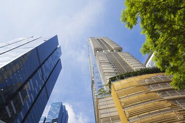 Republik Singapur, Singapur, Büroturm Asia Square Tower und Wohnhochhaus One Shenton Tower - GWF004037