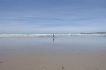 South Africa, Witsand, little boy playing on the beach - ZEF005324