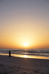 Arabia, Oman, Al Sawadi, beach at sunset - HLF000908