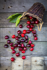 Organic cherries, basket - LVF003440