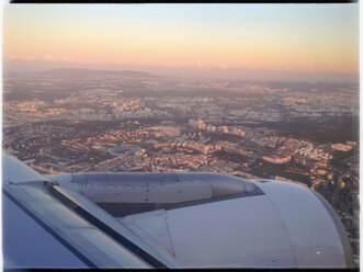 Blick auf ein Flugzeugtriebwerk, Stadt Lissabon, Portugal - MSF004598