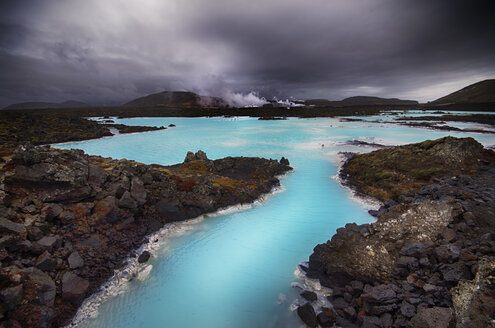 Island, Blick auf die Blaue Lagune - SMAF000335