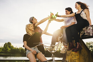 Friends hanging out together at the waterside - GCF000079