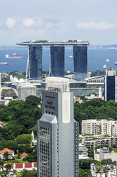 Singapur, Hochhäuser und Hotel im Stadtteil Marina Bay - THAF001379